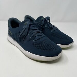 Kizik Lima Mens Size 9.5 Wide Shoes Blue Hands Free‎ Slip On Comfort Sneakers